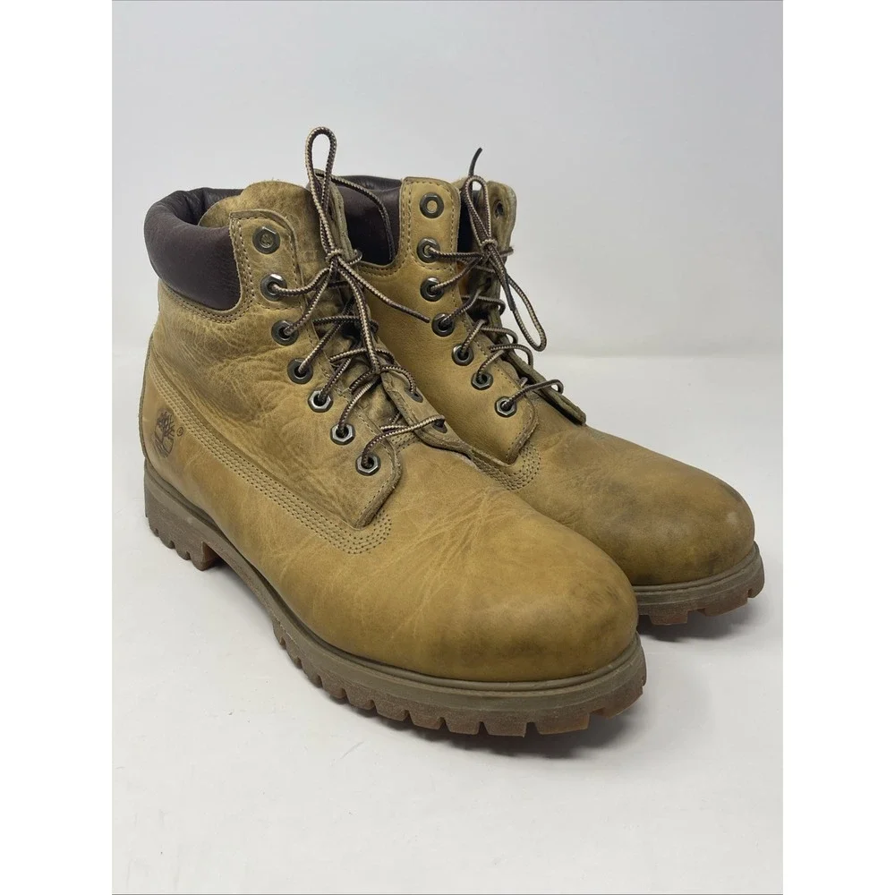 Timberland Premium Wheat Nubuck Waterproof Boots Mens 11 Style 27092